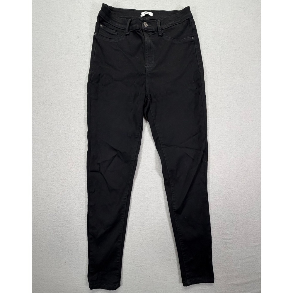 Kensie Womens‎ Jeans Skinny Fit Black High Rise Stretch Denim Size 6/28